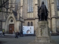 Foto: Der groe "Johann Sebastian Bach" vor der Thomaskirche in Leipzig